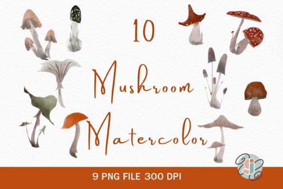 10 Mushroom Watercolor Clipart Guide