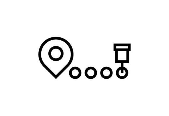 Elevating Digital Navigation: The Power of Minimalist Geotag Search Icons in Graphic Design
