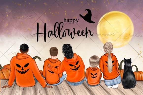 Elevating Seasonal Design with the Big Halloween Family Clipart Collection