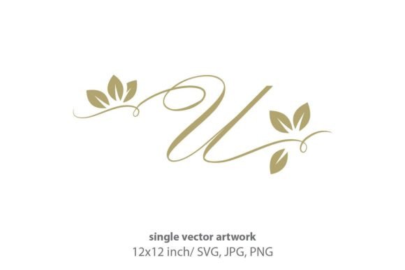 Gold Leaf, Autumn Script Letter U: A Design Resource Evaluation