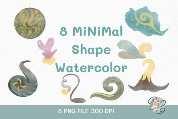 Integrating 8 Minimal Shape Watercolor Elements into Your Creative Workflow