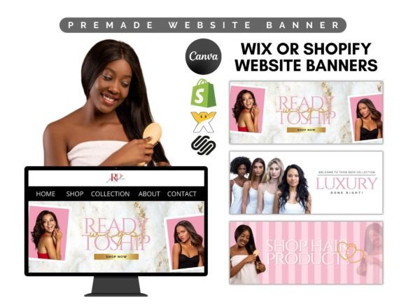 Luxury Hair Website Banner Template DIY: Elevating Your Brand Without the Design Headache