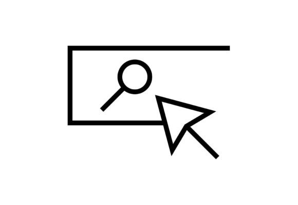 Modern Search Clipart PNG for Clean Designs