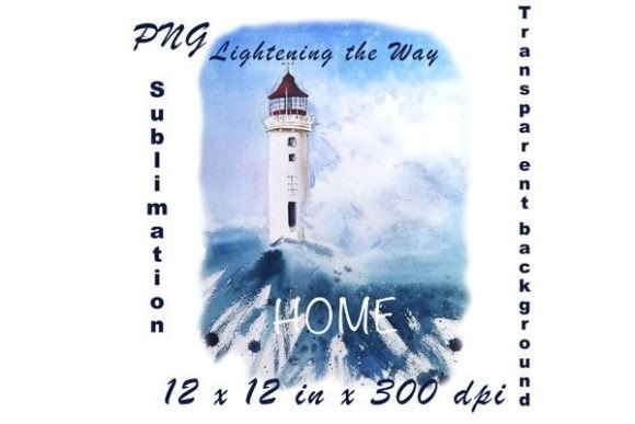 Navigating Creativity: The Symbolism and Utility of Watercolor Lighthouse Storm Digital Art