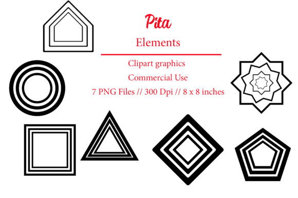 Pita Brush Stroke Clipart Element Guide